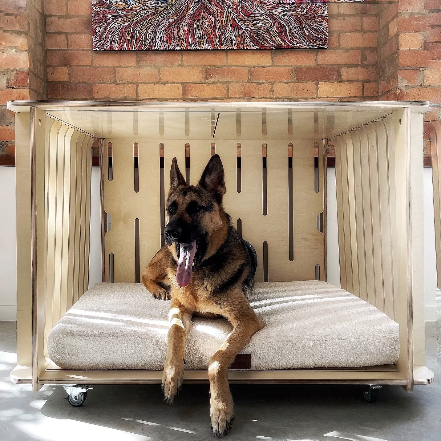 Teddy Dog Crate - Designer Furniture Style Crate