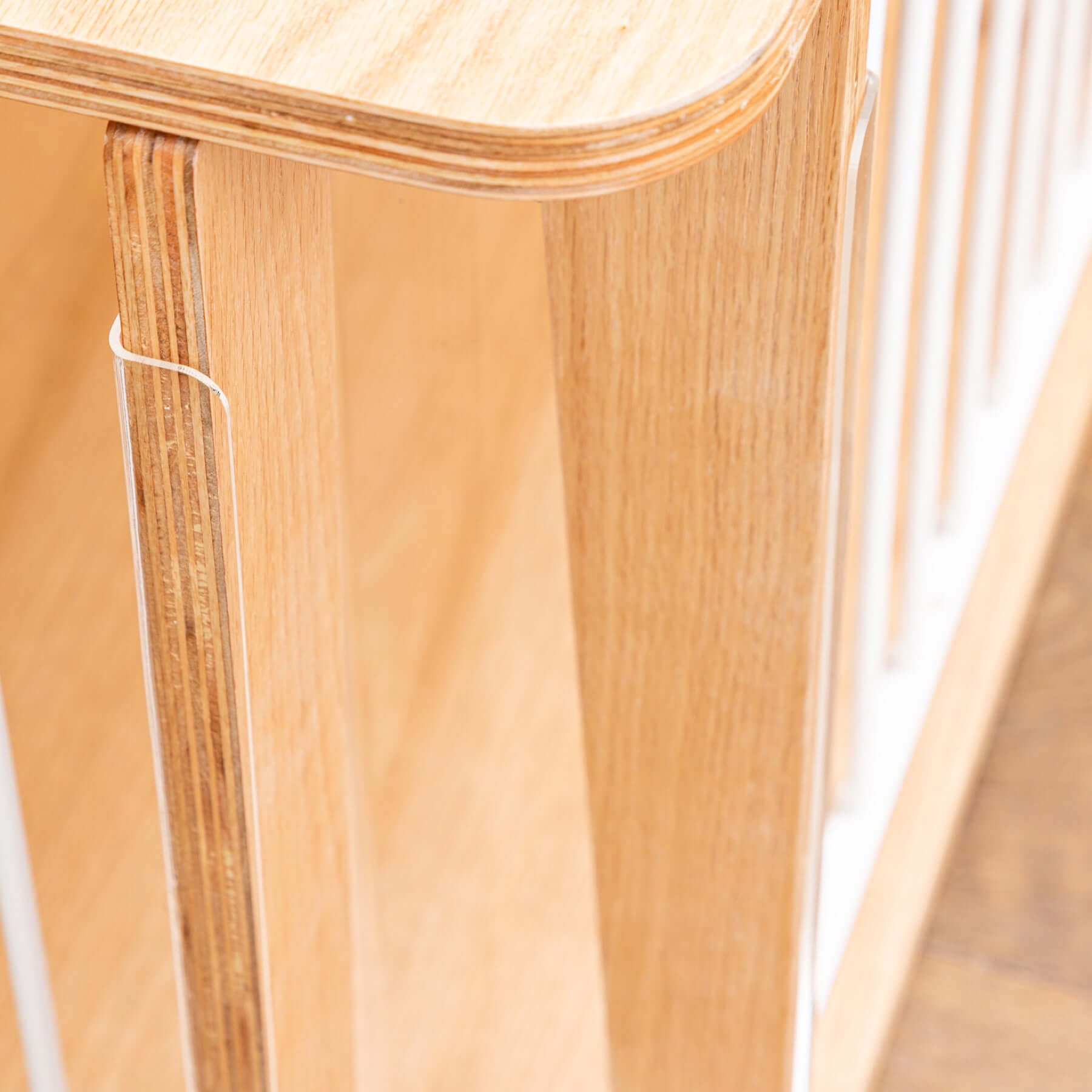 Archie the Luxury Dog Crate featuring acrylic corner guard detail
