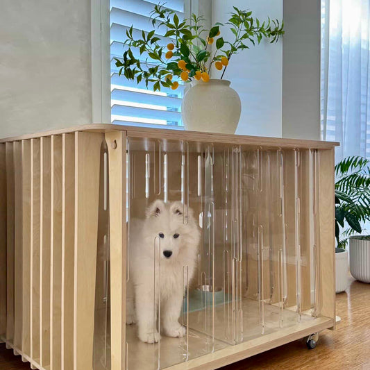 Teddy Dog Crate - Designer Furniture Style Crate