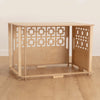 Empty Busta crate cover in XL with breeze block pattern on back and side panel 