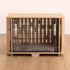 Busta crate cover in Medium with slot pattern on back and side panel and peppa plump mat in smoke